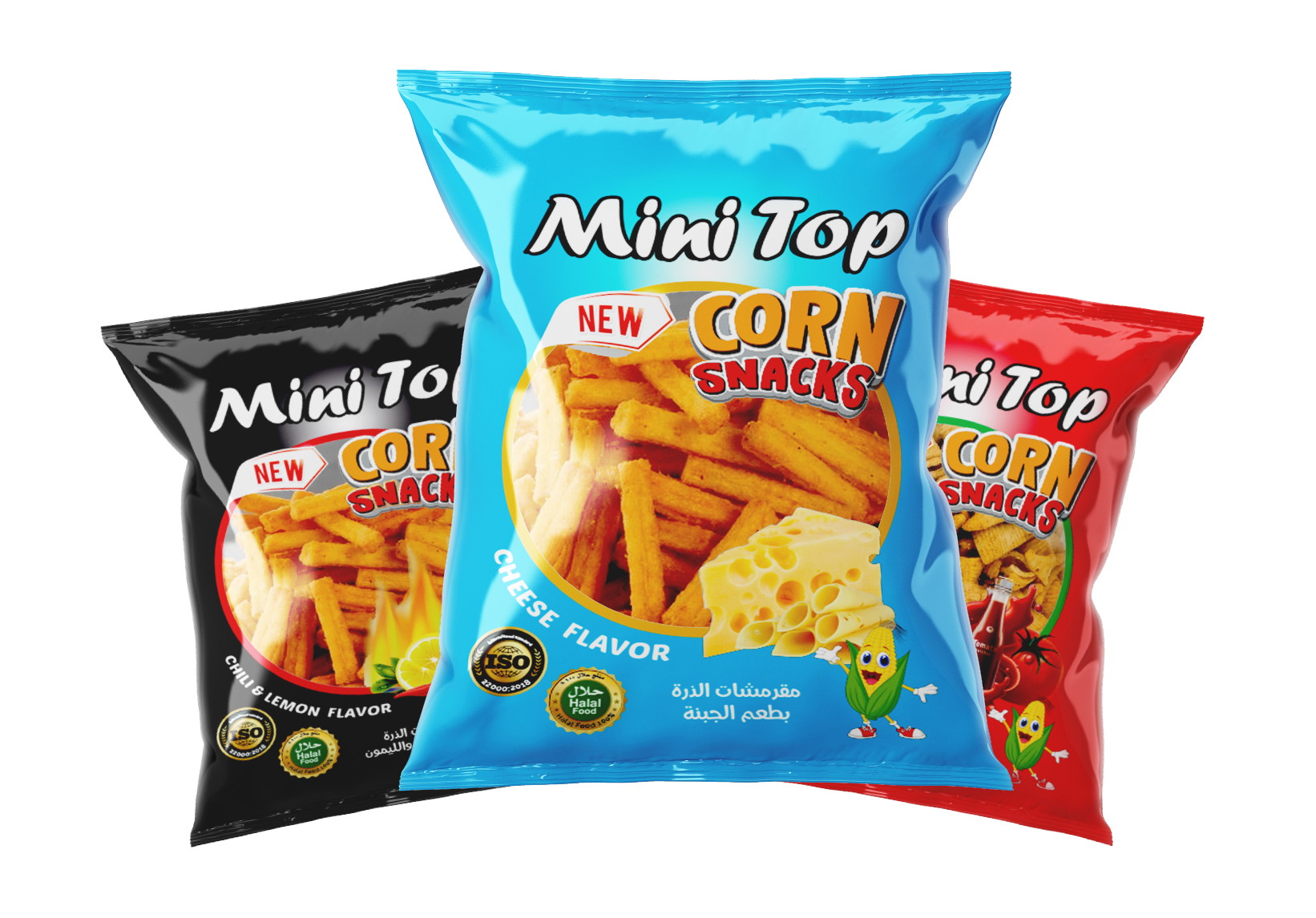 مقرمشات ميني توب المعبئة